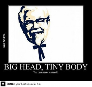 KFC big head tiny body