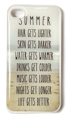 Summer Beach Life iPhone 4s Case - Quote: 