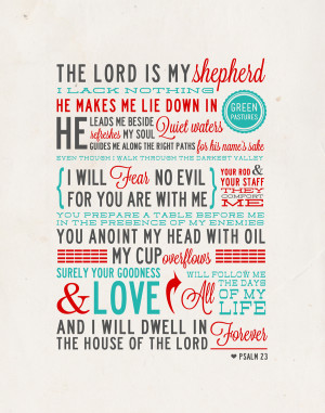 psalm 23 print out