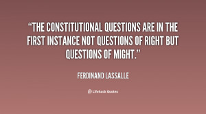 The constitutional questions are in the first instance not questions ...