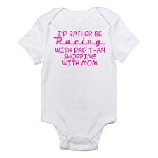Rather Be Racing With Dad Infant Bodysuit for