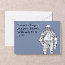 Germ-Infested Hands Greeting Card for