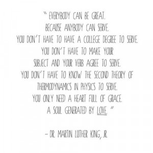 Martin Luther King Quote on Serving