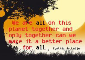 We are all in this together/quote by cjlutje