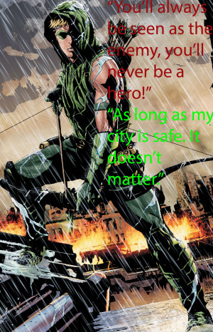 quote from Green Arrow to White China as they fight across Starling ...