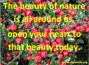 ... Is All Around Us, Open Your Heart To That Beauty Today - Beauty Quote