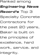 Ranked among Engineering News Record's Top 3 Specialty Concrete ...