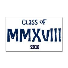 High School College Graduation Class Of 2018 Bumper Stickers