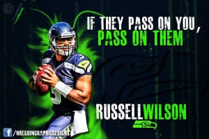 HD Russell Wilson Green 'Pass On Them' Wallpaper by ...
