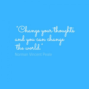 Norman Vincent Peale quote on changing the world