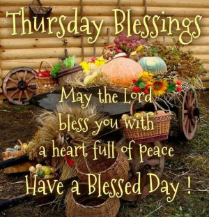 Thursday Blessings