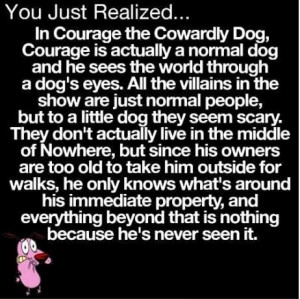 Courage the cowardly dog Theory