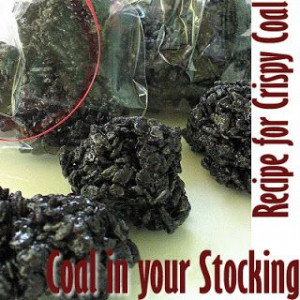 ... words from a seated position: Christmas Coal for Stockings - A Recipe