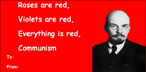 sorry valentines day communism valentines card stalin Lenin oh dear ...