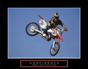 CONFIDENCE Freestyle Dirt Bike Motorcycling Motocross Motivational ...