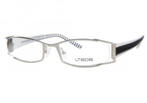 Silver and White Frame Eyeglasses