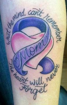 Alzheimer's tattoo... I just like the quote More