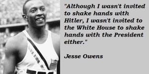 Jesse Owens, Olympic Gold Medalist, 1936