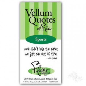 Flair Vellum Quote Book - Sports - Flair Designs Scrapbooking Supplies