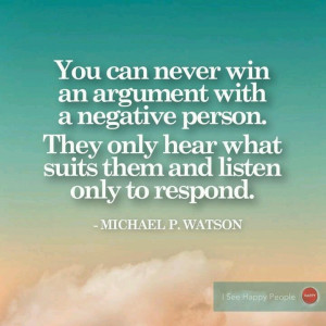 Negative people. (Unfortunately, true, although this should say ...