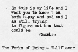 The perks of being a wallflower. #quotes