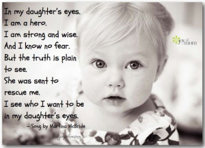 Love this song! Great quote for daughter page.