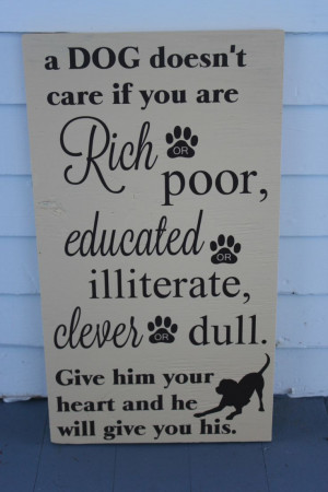 Dog Doesn't Care Quote by rachaelwindemuller on Etsy, $30.00