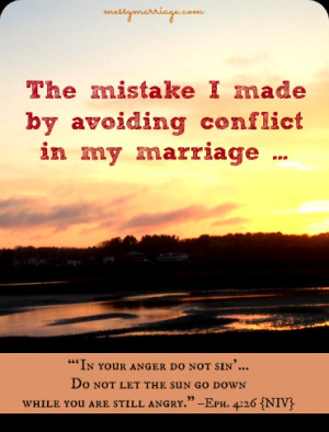 Avoiding Conflict in Marriage