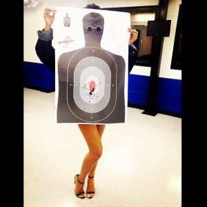 want to take a picture like this! I already have my pink gun range ...