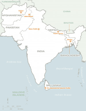 South Asia Map