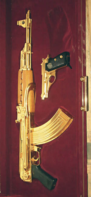 ... swag dope luxury rich gold trill pistol ak 47 gold guns gold pistol