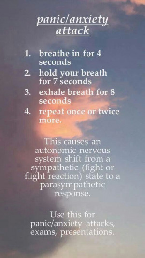 Breathing technique for panic attacks and anxiety