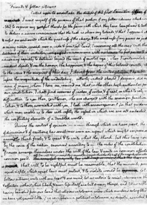 Thomas Jefferson: First Inaugural Address