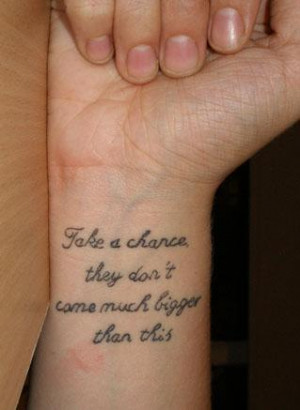 have a change of heart about the tattoo on her wrist which ...