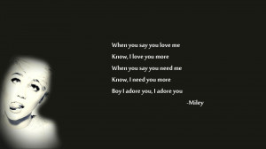 Adore You by Miley Cyrus