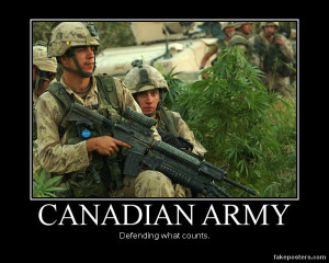 Canadian Army - Demotivational Poster