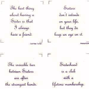 Mini Sister Talking Quilts