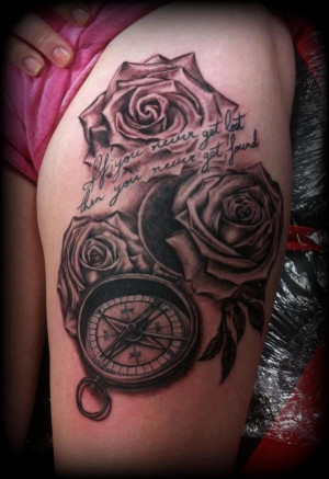 17 compass and roses tattoo detailed600_874