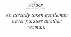 The NO.295 Rule Of A Gentleman