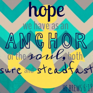 Bible Quotes About Anchors. QuotesGram