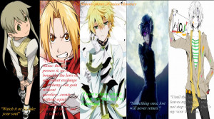 The famous Quotes of anime Characters by AnimeXGhost13