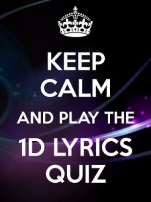 One Direction Lyrics 1D Quiz