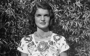 photograph of a 20-year-old Jacqueline Bouvier taken in July 1949 ...