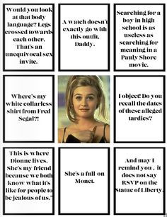 clueless #quotes #cluelessturns18 #film #movie #entertainment }