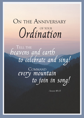 2687 Ordination Anniversary Heaven & Earth Card