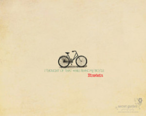 bicycle cycling print - whimsical, wall art, inspirational quote ...