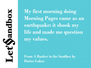 Read more from A Banker in the Sandbox by clicking on the quote.