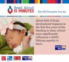 From birth to age three are critical years for brain development.