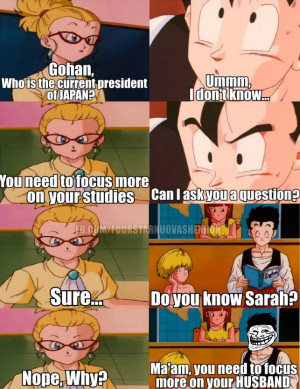 Gohan and the Teacher - Dragon Ball Z Picture