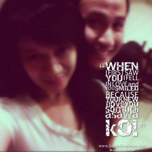 Quotes Picture: when i first saw you i fell in love and you smiled ...